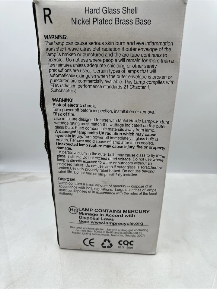 Halco Prolume 1000W Metal Halide Bulb BT56 MH1000/BT56/U/4K NEW - Image 4 of 4