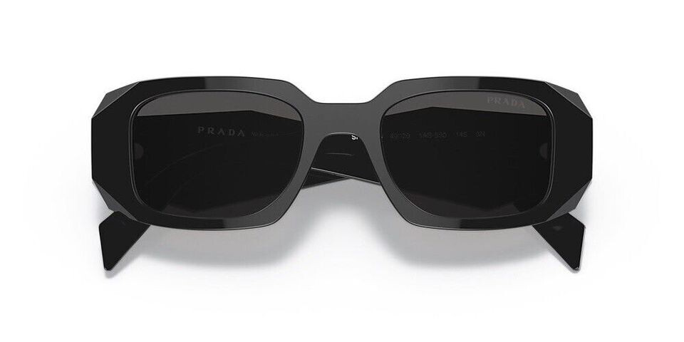 PRADA PR 17WS Black Dark Grey Lens UNISEX Sunglasses