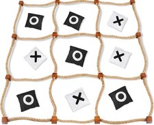 Giant Tic Tac Toe Outdoor Game, 4ft x 4ft Kids Outdoor Bean Bag Toss Game,