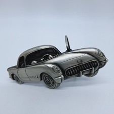 Vintage 1981 Chevrolet 1953 Corvette Bergamot Brass Works Belt Buckle