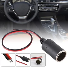 12V/24V Car Cigarette Lighter Charger Cable Female Socket Plug Connector Adapter