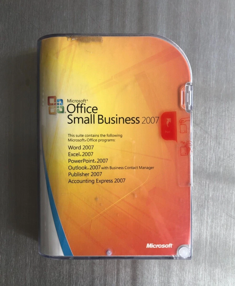 Microsoft Office Small Business 2007 – Version Complète MLK (Media Less Key) Pour 1 PC, Allemand