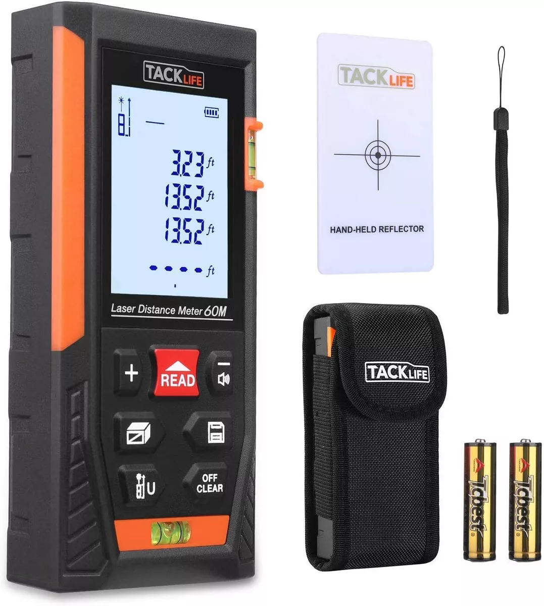 Tacklife HD60 Classic Laser Measure M In Ft Mute Laser Distance Meter Measurer