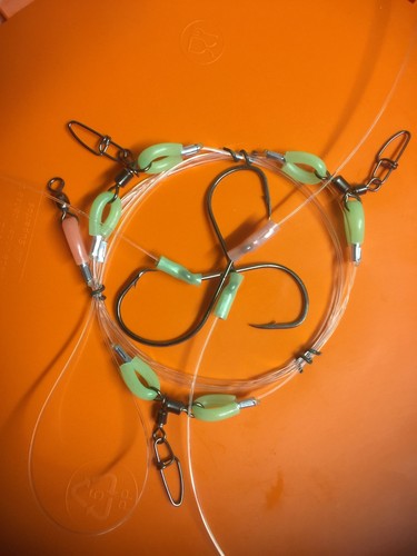 3 HOOKS 100 LB RIGS FOR SNAPPER ULTIMATE 3 LUMO JOINTS 6/0 8/0 BEAKS 7/0 CIRCLE - Picture 9 of 12
