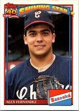 1991 Topps Bazooka Shining Stars #5 Alex Fernandez