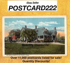 CT Willimantic 1908-39 vintage postcard DR MASONS HOSPITAL BUILDING Connecticut
