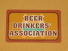 VINTAGE NOVELTY GAG GIFT COOL STUFF BEER DRINKERS' ASSOCIATION  CARD