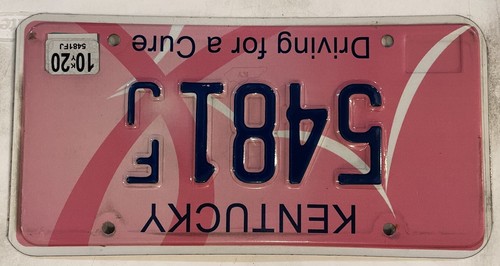 Find Cure BREAST CANCER license plate Komen Survivor Pink Ribbon Awareness fight - Picture 7 of 8