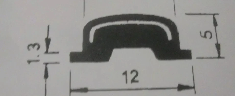 FIAT 850 124 SPECİAL BERLİNA CHROME PROFILE FRONT BACK GLASS Price is for 1meter - Image 3 of 3