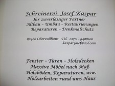 Schreinerarbeiten - M&ouml;bel nach Ma&szlig; - massiv und auch in Zirbe