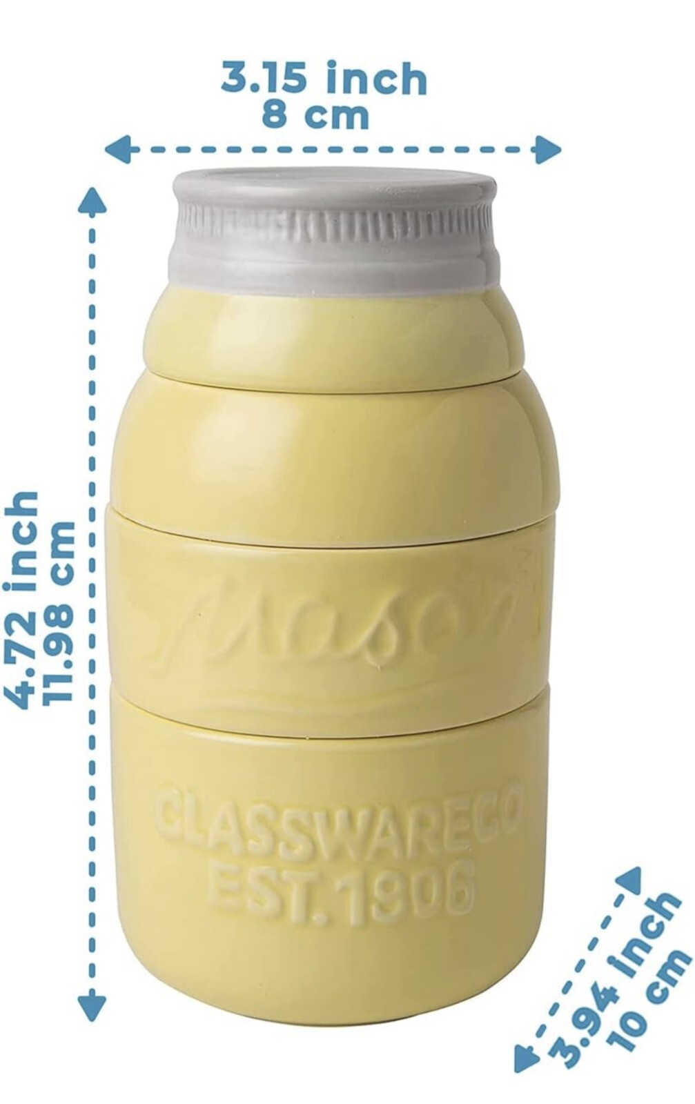 Vintage Mason Kitchenware Set by Comfify MultiPiece Kitchen Ceramic