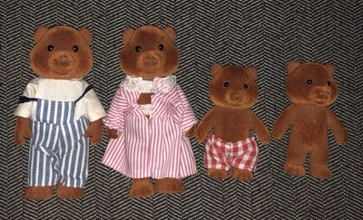 calico critters brown bear family
