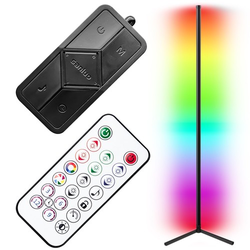 LED Stehlampe RGB Stehleuchte Ecklampe Farbwechsel Fernbedienung Einfach Retoo - Bild 2 von 18