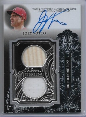 2023 TOPPS STERLING JOEY VOTTO JERSEY BAT AUTO SIGNED #D19/25 CINCINNATI REDS