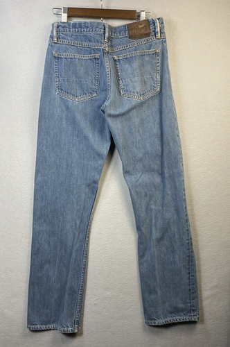 Gustin Raw Selvedge Denim Mens 30x30 Blue Jeans Slim Fit Button Fly USA Made #29 - Picture 10 of 13