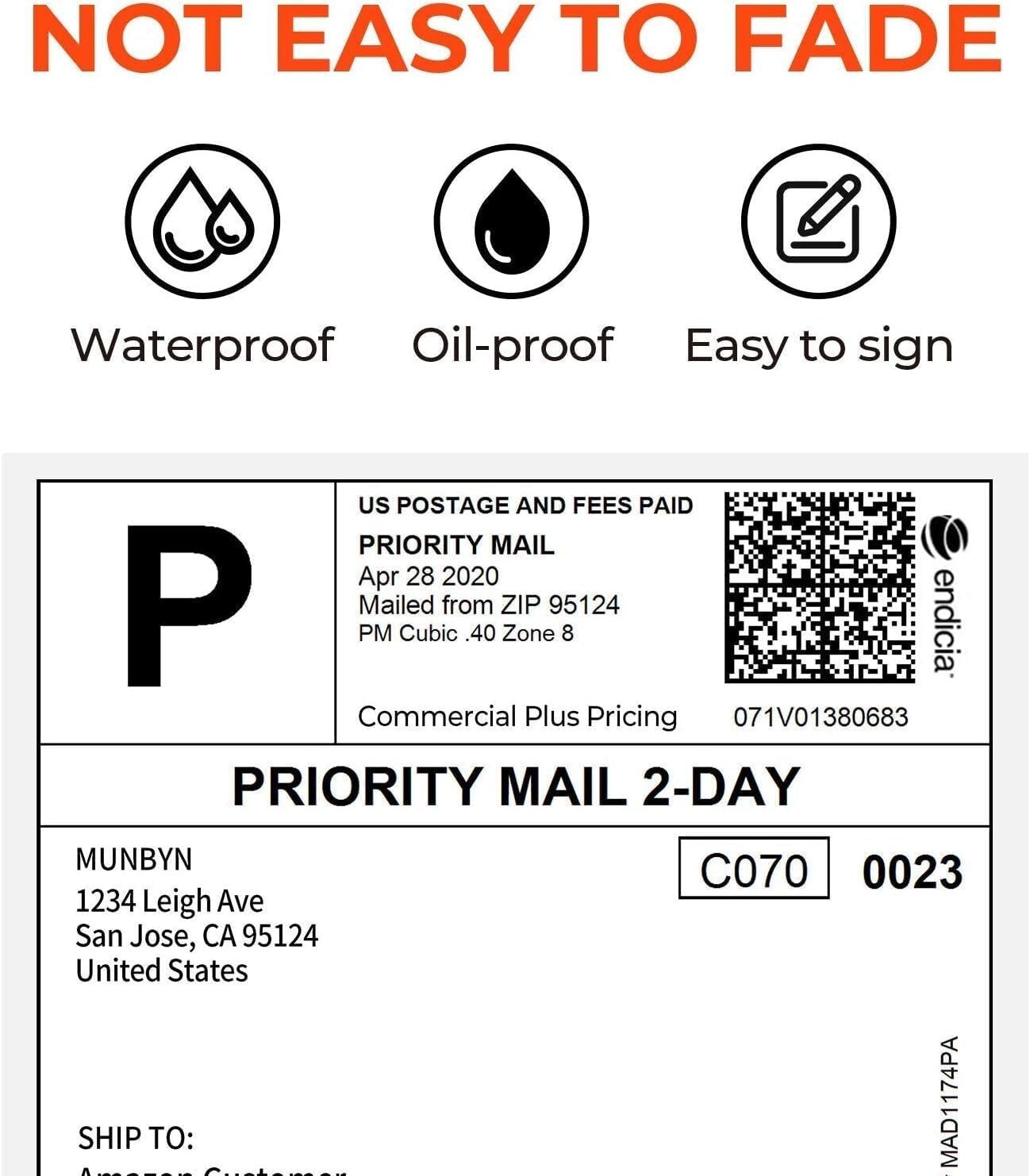 Eco-Conscious 4x6 Shipping Labels – Pack of 500, Compatible with Major ...