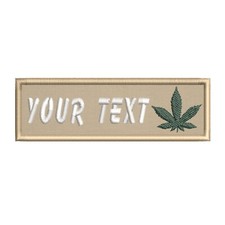 Custom Embroidered Name Tag Sew on Patch Motorcycle Biker Patches 4" x 1.5" B 