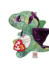 Ty Beanie Boos Cinder The Green Dragon Plush Toy stuffed animal 6"