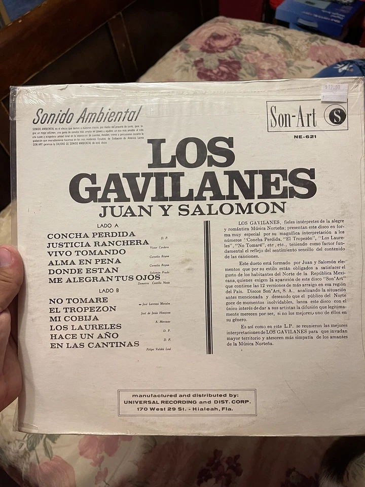Los Tremendos Gavilanes - Lp Record Vinyl VG+/VG 12” Norteño - Image 2 of 2