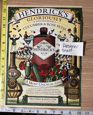 Hendrick's Gin Alcohol 2011 Print Advertisement: Gloriously Infused