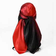 Silk Feel Paisley Square Scarf 90x90cm for Women Satin Neck Wrap Fashion Shawl