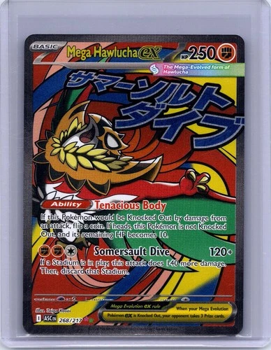 Mega Hawlucha ex 268/217 Mega Attack Rare Ascended Heroes Pokemon Near Mint