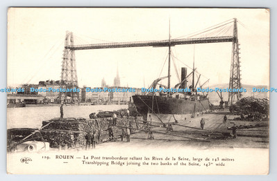 R779617 Rouen Umschlagbrücke verbindet die beiden Ufer der Seine E L D