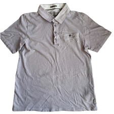 Ted Baker London Men's Pocket Polo Shirt Size 4 Gray Short Sleeve 100 Cotton