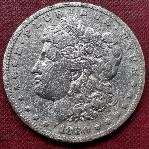 1880 CC Morgan Dollar 1$ VF Details #98367