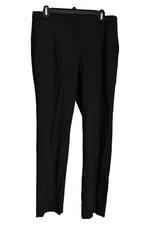 Theory Womens Black Dress Pants Wool Blend Straight Leg Trousers Size 8