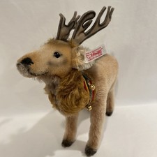 Steiff Christmas Deer 037771 Rare No. 232/1,500 Ear Button and Tag Attach 2004