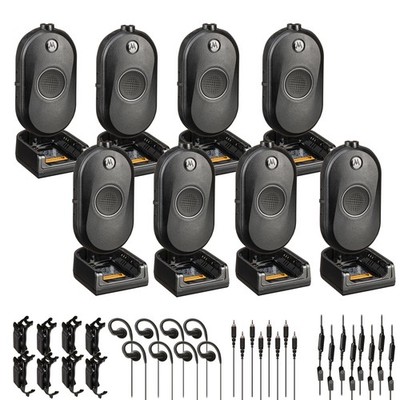 Motorola CLP1080e 8-Channel Two-Way UHF Business Radio (CLP1080E) (8-Pack)