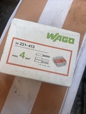 WAGO 221- 413 4mm 3 Way Connecter 50 Pack