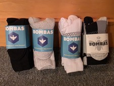 NEW 16 Pair BOMBAS Midweight Calf Crew Socks Honeycomb Youth 1-3 Toddler 9-13