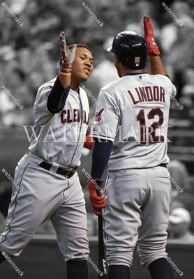 DC149 Jose Ramirez-Francisco Lindor Cleveland 8x10 11x14 16x20 Spotlight Photo