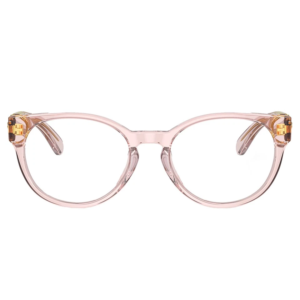 Gafas ovaladas de plástico rosa transparente Versace VK 3323U 5441 47 mm Foto 2 de 3