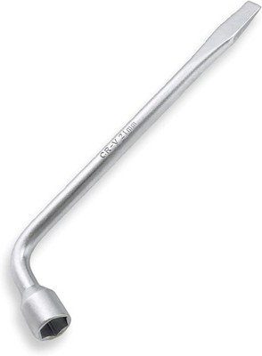 QWORK Car Spare Tire Lug Wrench for Jack, 13/16'' High Carbon Steel L-shaped Tire
