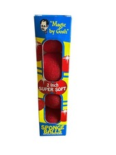 Magic by Gosh 2 Inch Super Soft Sponge Balls Magic Supplies Red
