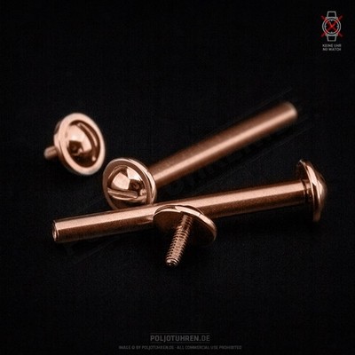 Poljot Armband POLJOT BASILIKA 2 Stege, Schrauben Rosé - Ersatz - Foto 10