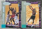 1995-96 Collectors Choice Michael Jordan Crash The Game Silver Set Card Lot