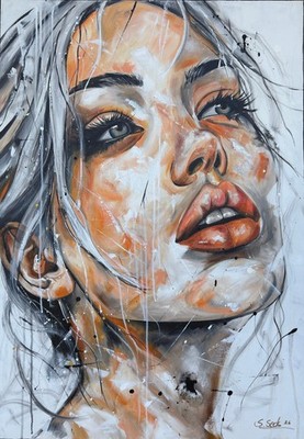 ARTIST ORIGINAL 100cm x 70cm Abstrakt Gemälde Modern XXL Bilder - Exklusive-ART