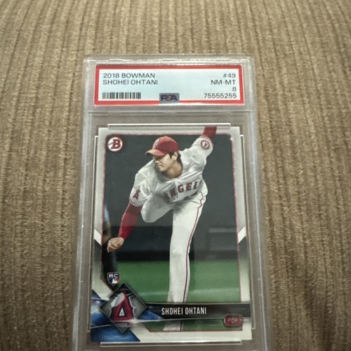 SHOHEI OHTANI 2018 BOWMAN #49 PSA 9 RC GRADED ROOKIE CARD