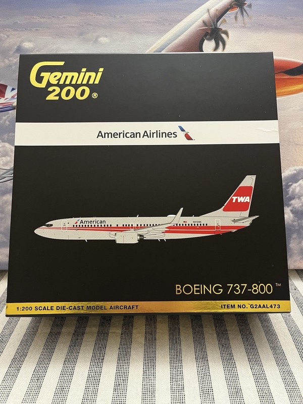 1:200 Gemini 200 American Airlines / TWA B 737-800 N915NN