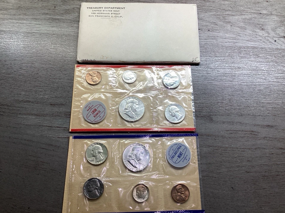 1963 PD US Mint Uncirculated MintSet Complete with Original Packaging 09112552er - Image 2 of 4