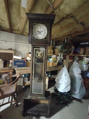 Vintage Glenfiddich Single Malt Scotch Whisky Grandfather Clock Style Cabinet.  