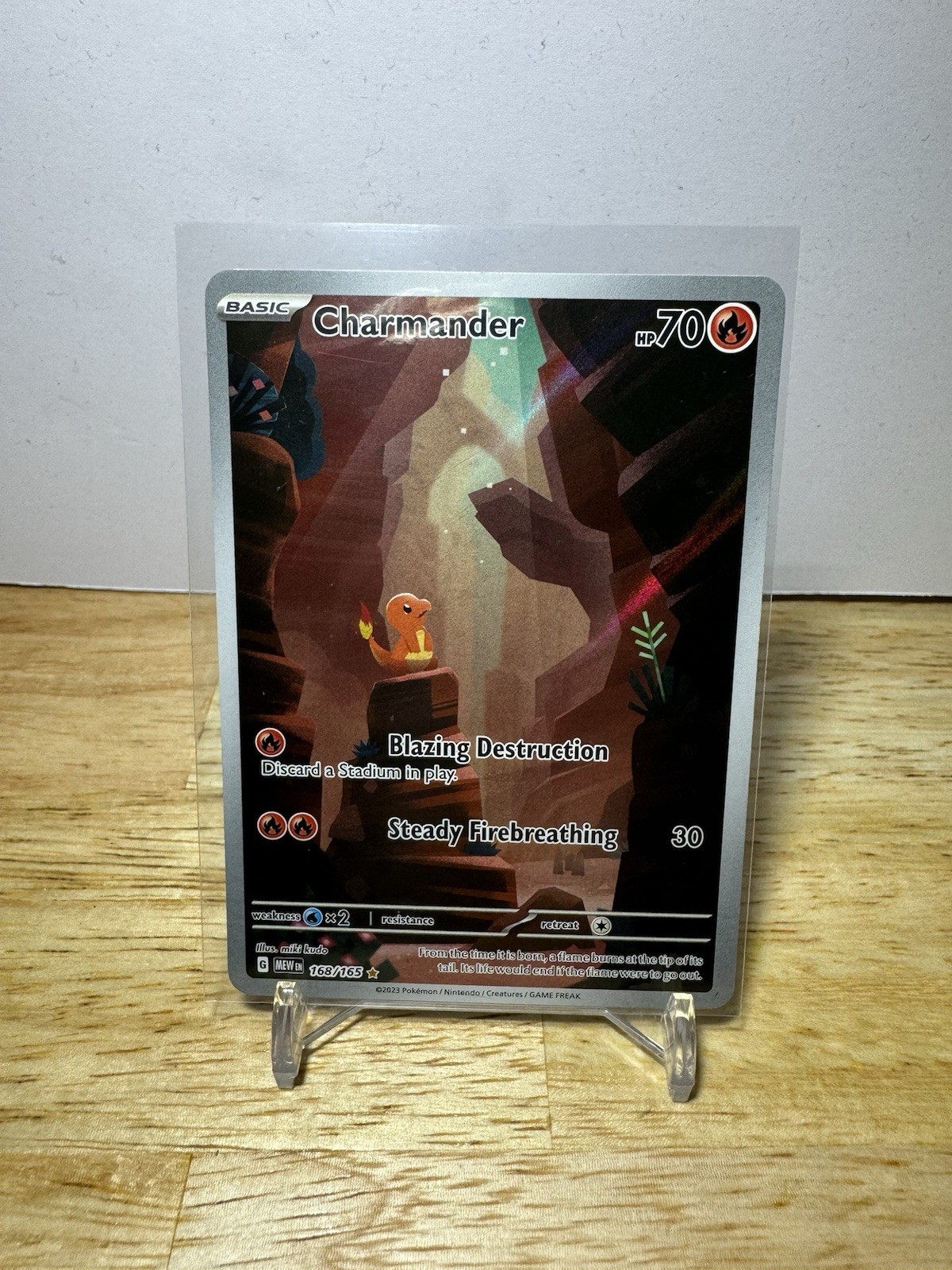 Pokémon TCG Scarlet & Violet 151 Charmander Holo Card 168/165 NM/M Condition