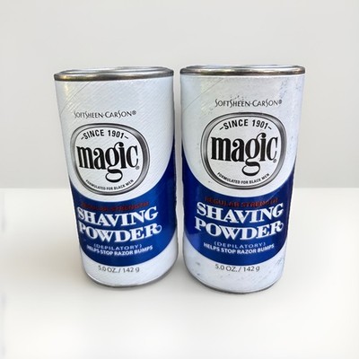 Softsheen-Carson MAGIC Shaving Powder- Regular Strength- 2 Pack- 5oz Each