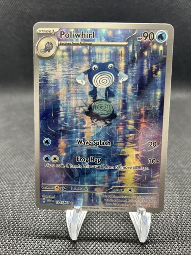 Pokémon TCG Poliwhirl 176/165 Full Art Pokemon 151 NM/M