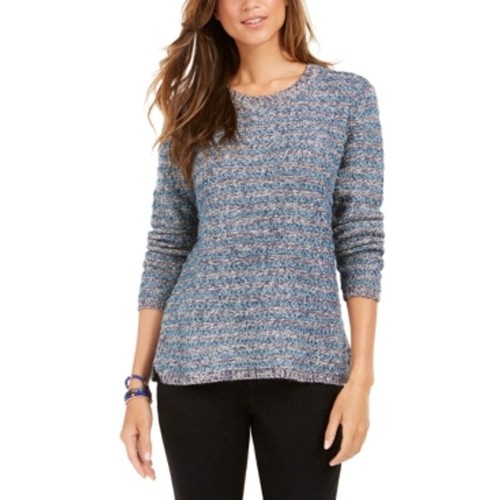 Style & Co Women's Comfy Striped Pullover Textured Sweater - Size Large - Picture 3 of 4