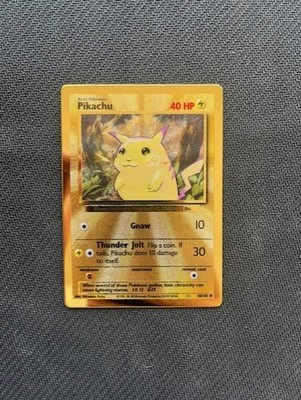 Pikachu 58/102 Gold Metal - Pokemon TCG 25th Anniversary